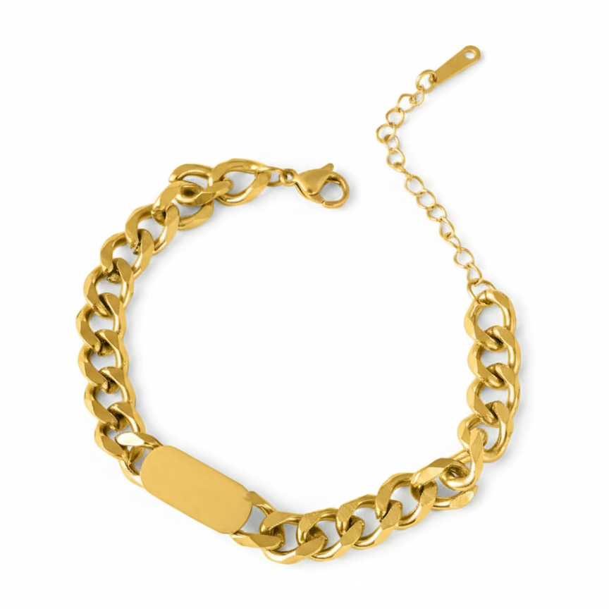 Chunky Bar Chain Bracelet
