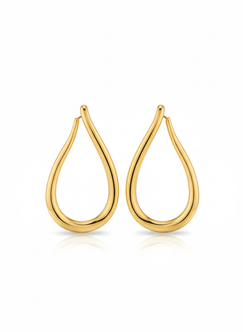 Artisan Gold Wave Earrings