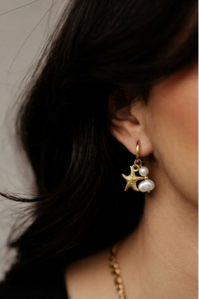 Ocean Charms Hoop Earring