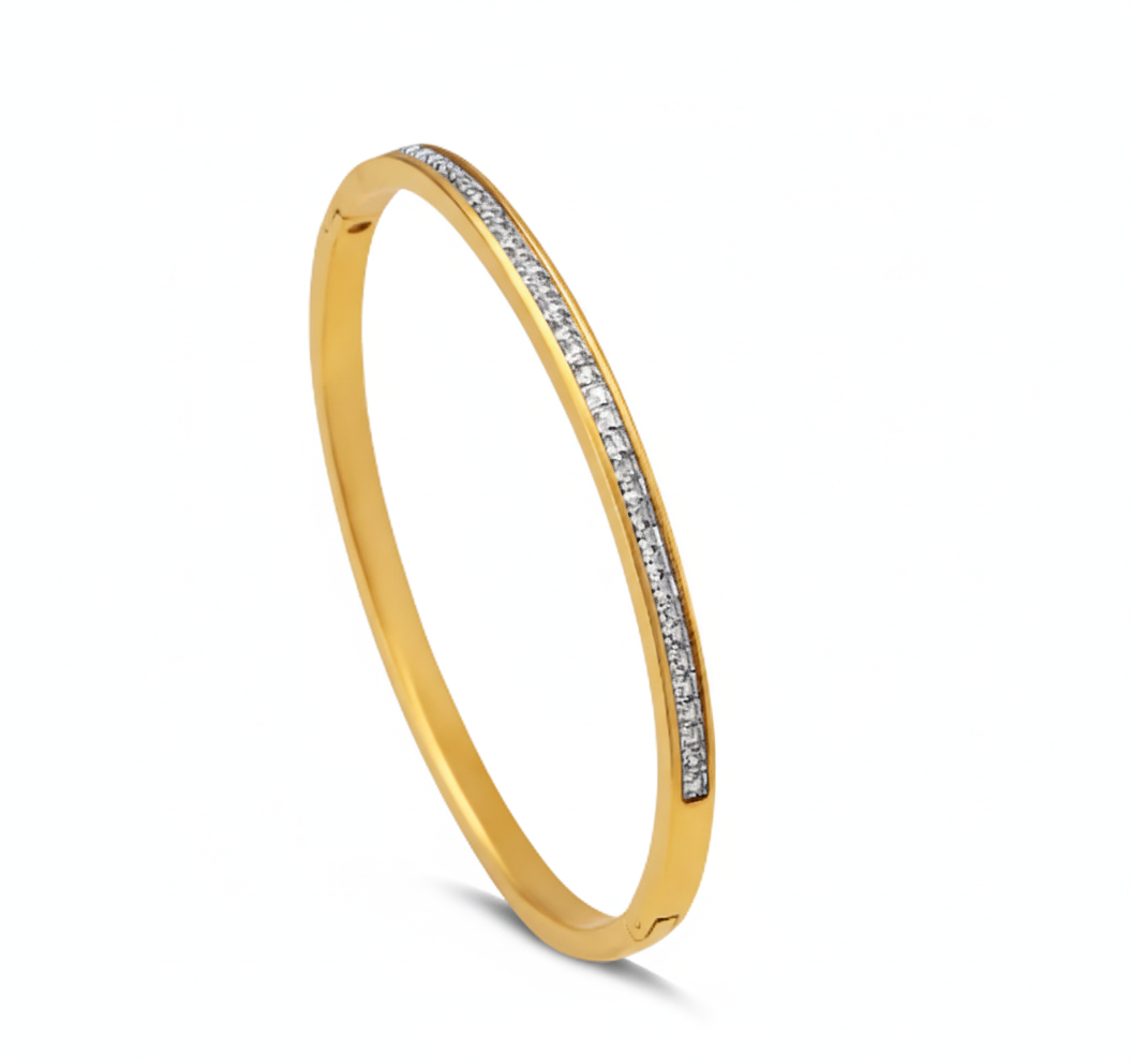 Sparkling Line Bangle Bracelet