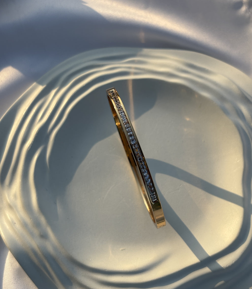 Sparkling Line Bangle Bracelet