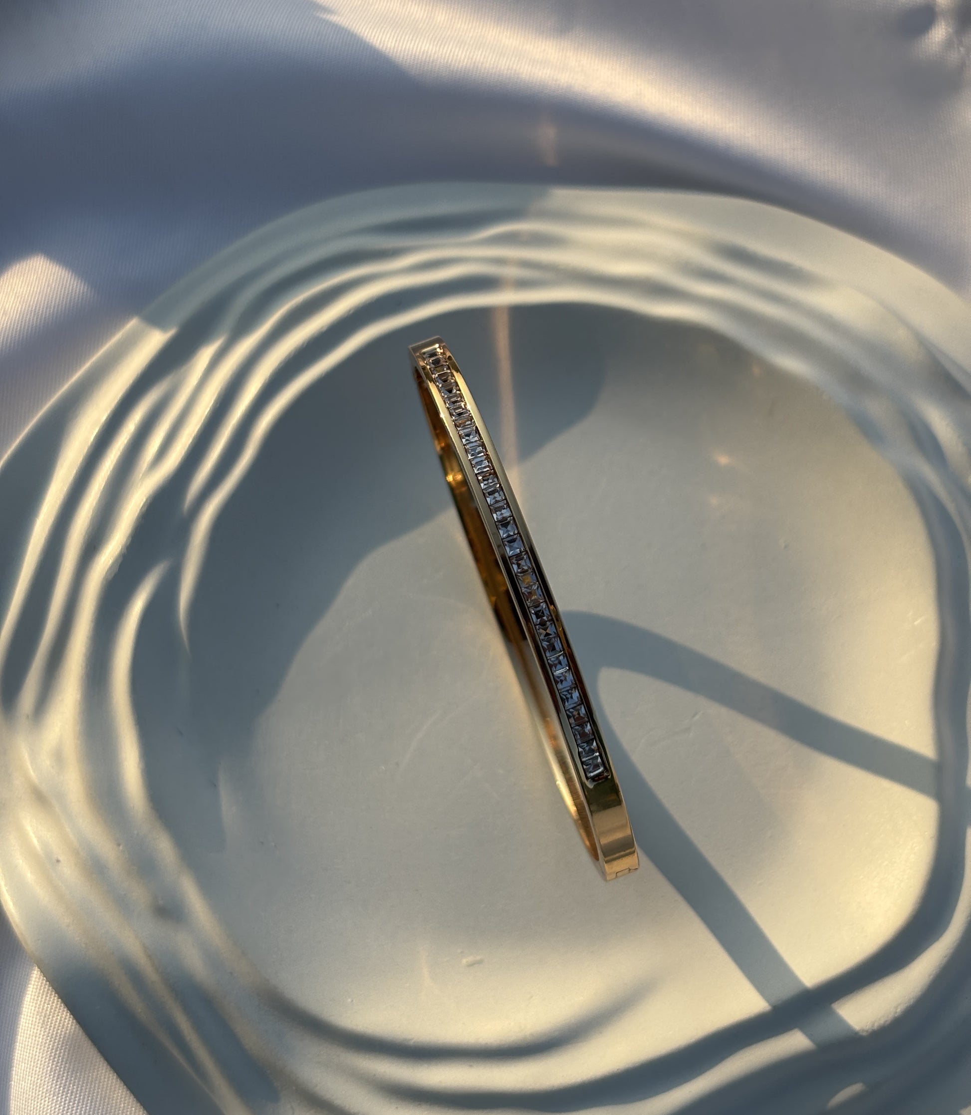 Sparkling Line Bangle Bracelet