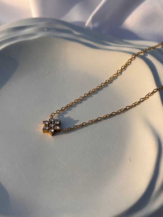 Flower Stone Necklace