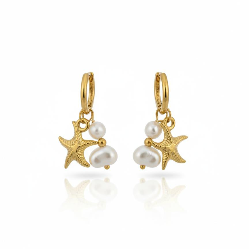 Ocean Charms Hoop Earring