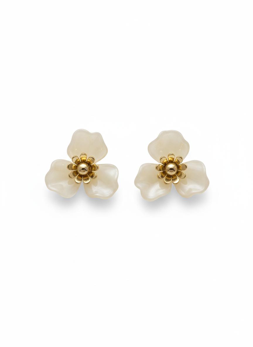 Elegant Flower Stud Earring