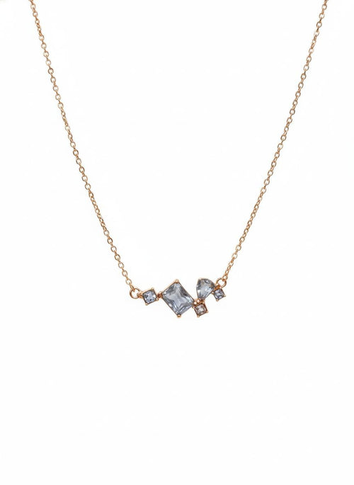 Abstract Crystal Cluster Necklace