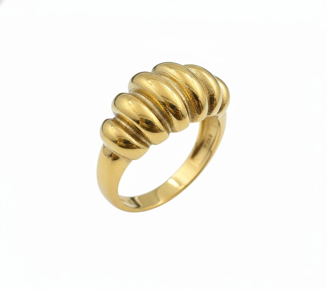 Chunky Croissant Gold Ring